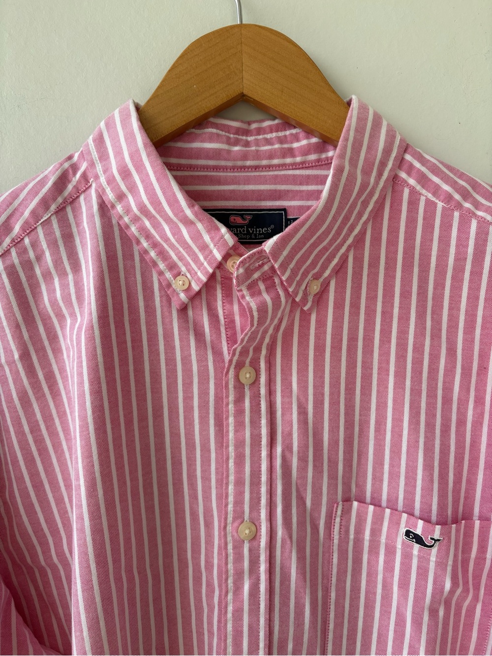 Vineyard Vines Pink Striped Long Sleeve Shirt XL